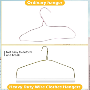 18 Inch 10.5 Gauge Gold Drapery Hanger for Laundry