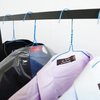 Laundry Store Used Wire Hanger 16inch Blue White Hanger for Dry Cleaner Clothes