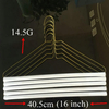16 Inch 14.5G Gold Strut Hangers for Laundry Dry Cleaner Use
