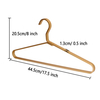 Gold Aluminium Coat Hangers Metal Shirt Jackets Hanger Heavy Duty Clothes Rack for Jacket Trouser Pants Wardrobe