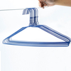 Laundry Store Used Wire Hanger 16inch Blue White Hanger for Dry Cleaner Clothes