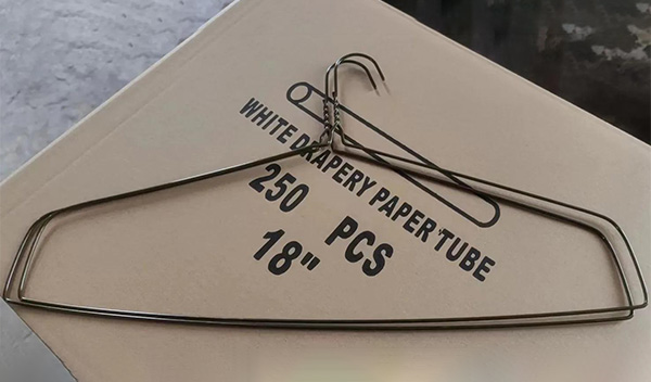 Drapery Hanger for Dry Cleaner With Paper Tube