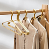 Golden Metal Clothes Shirts Hanger with Groove Strong Bearing Capacity Coats Suit Hanger, Clothes Cabide Hanging Rack Hangers
